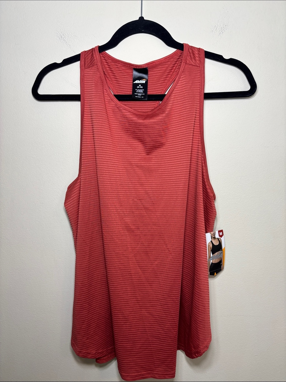 Avia Women's Rust Coral Performance Tank Top